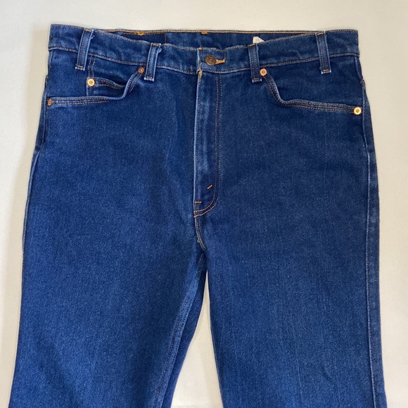 Vintage Orange Tab Made In The USA Levi's 517 38 X 32 1994 Red Batwing Paper Tag - Picture 5 of 10